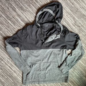 J Crew Men’s Gray Henley Hoodie
